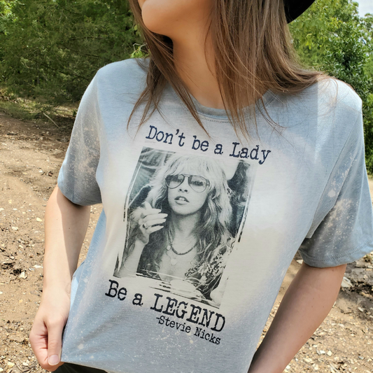 Retro Band T-Shirt Don't Be A Lady Be A Legend Graphic Tee