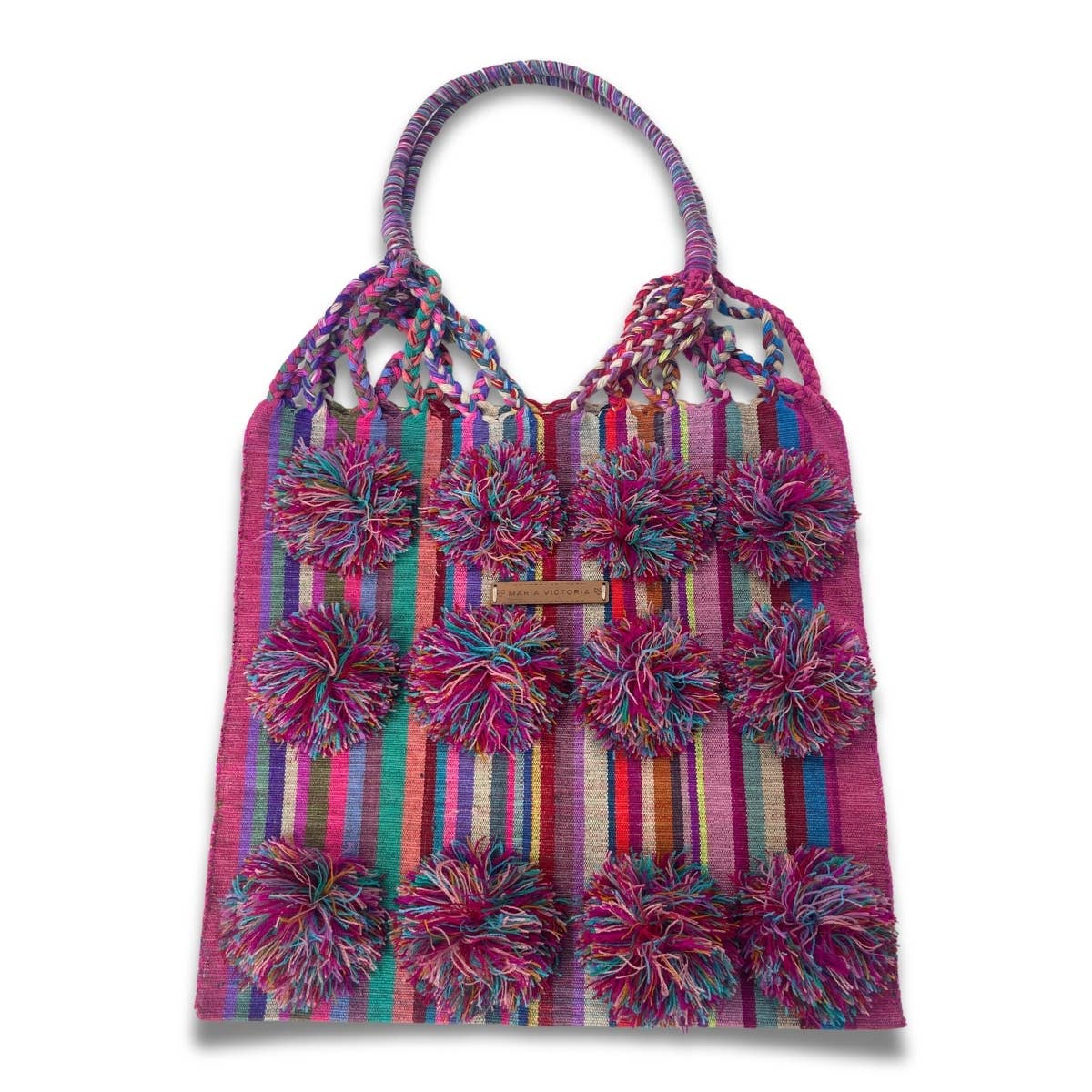 Handwoven Waist Loom Carmela Woven Multicolor Bag