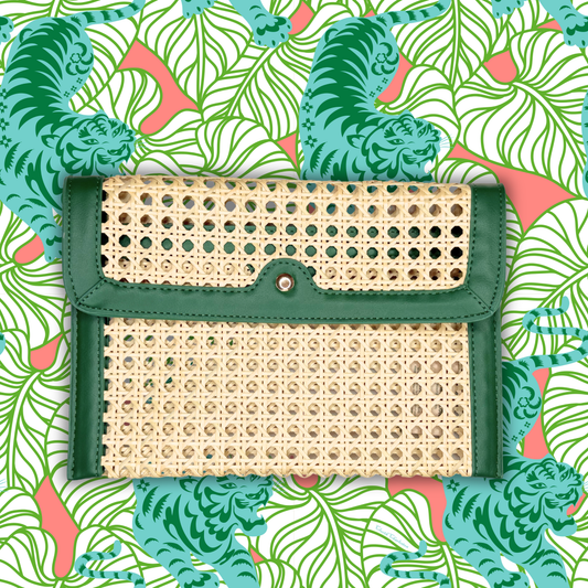 French Quarter Clutch- Green