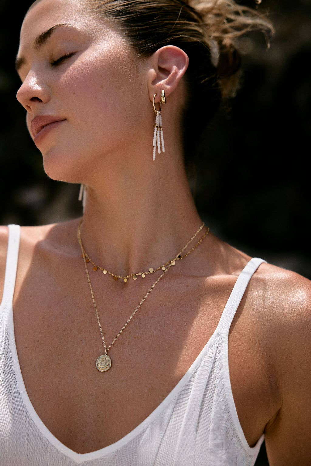 Golden Earth Water-Resistant Stainless-Steel Earrings