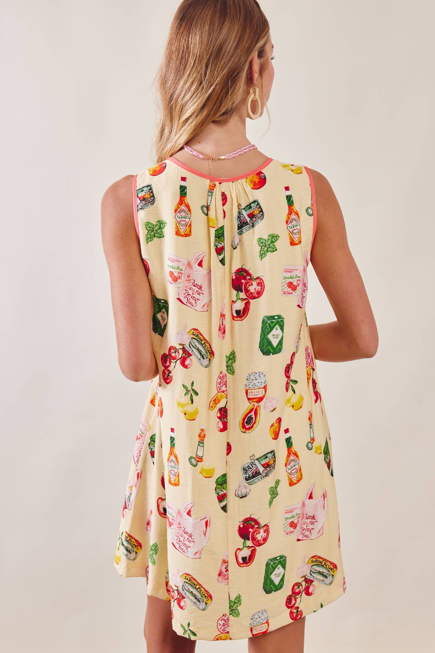 Printed Pocket Shift Dress LD1619