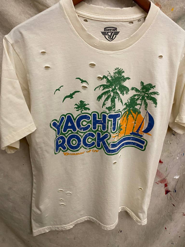 Yacht Rock Summer of 89 distressed vintage T shirt