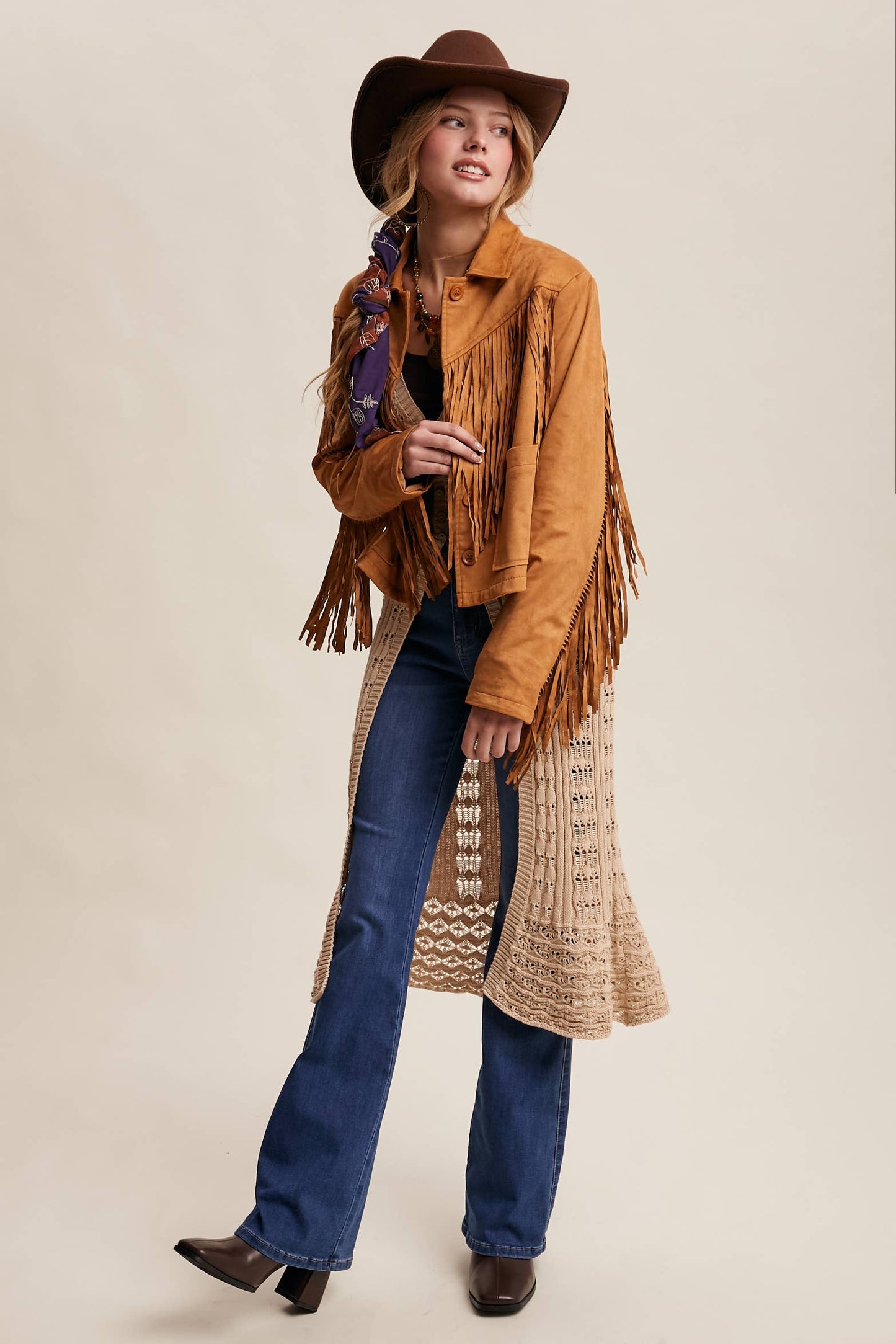 Fringe Suede Jacket LJ0264