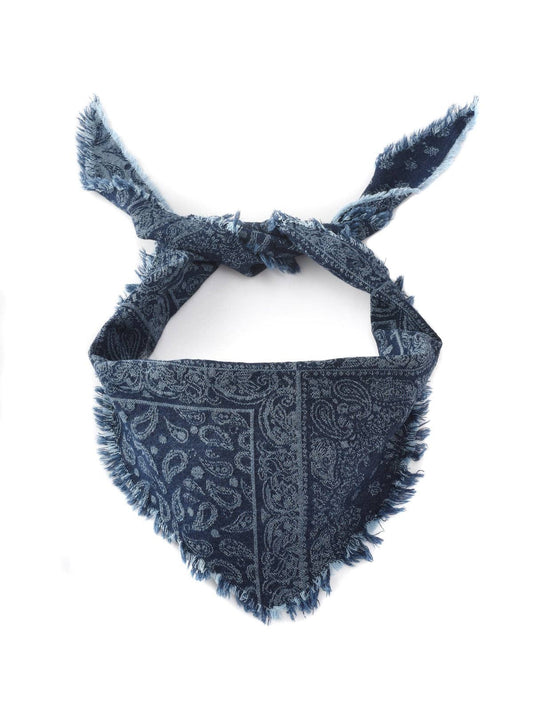 Scarvii - Unisex Vintage Frayed Triangle Scarf