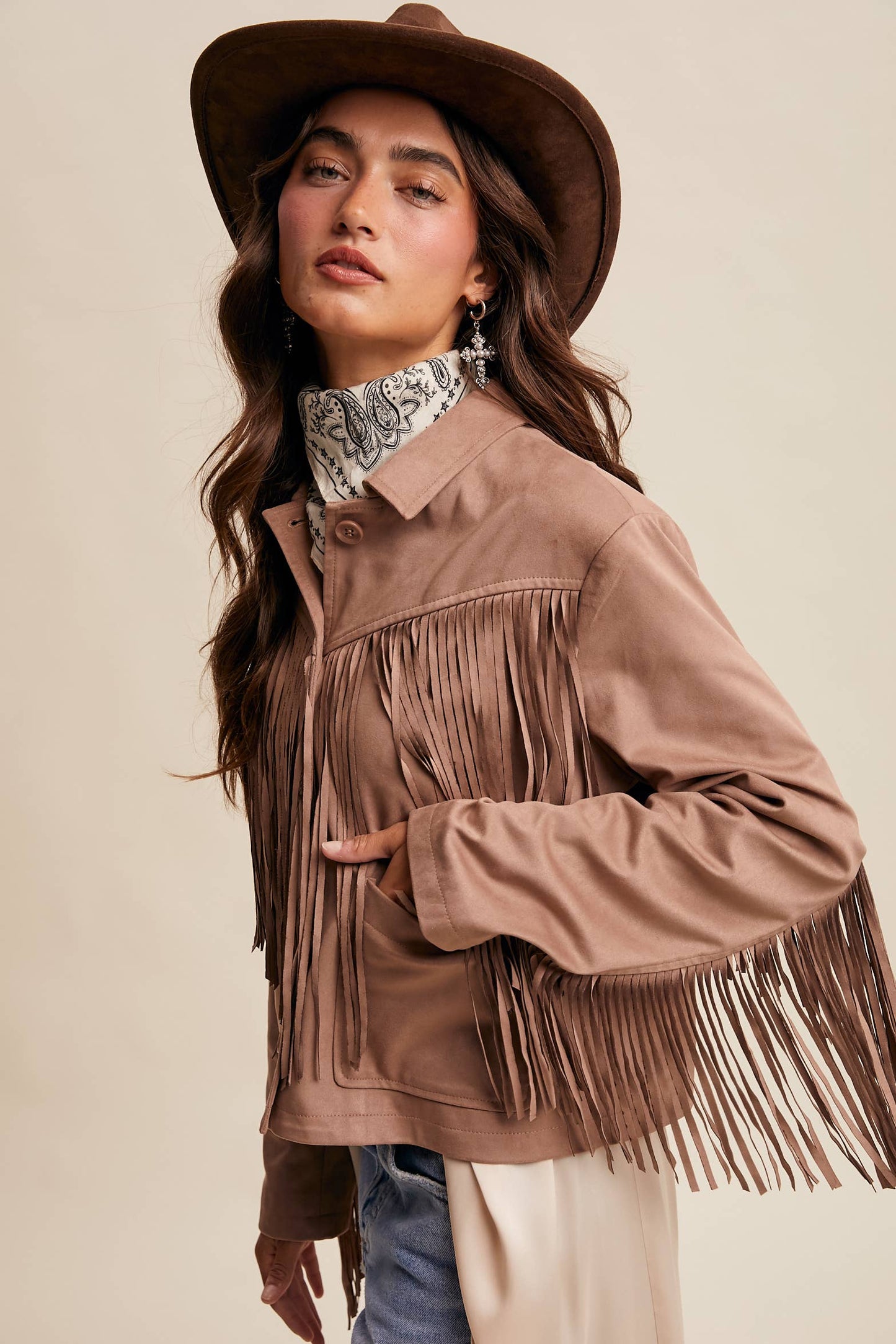Fringe Suede Jacket LJ0264