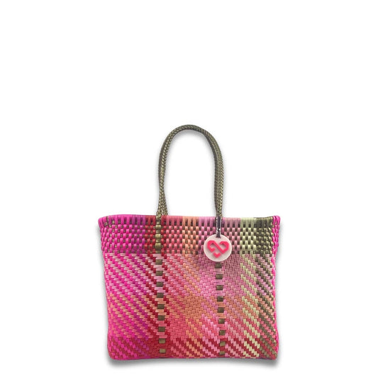 Handwoven Recycled Plastic Tote Bag - Donna - S
