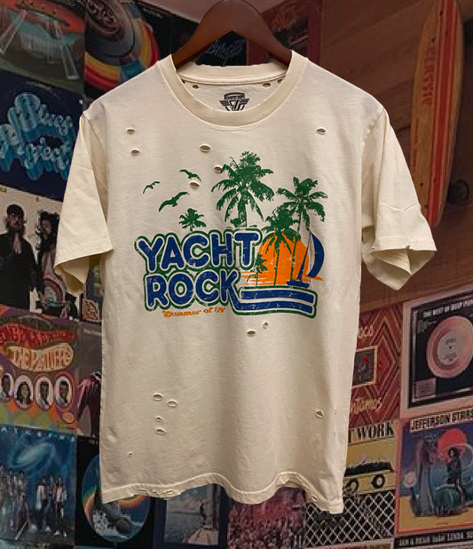 Yacht Rock Summer of 89 distressed vintage T shirt