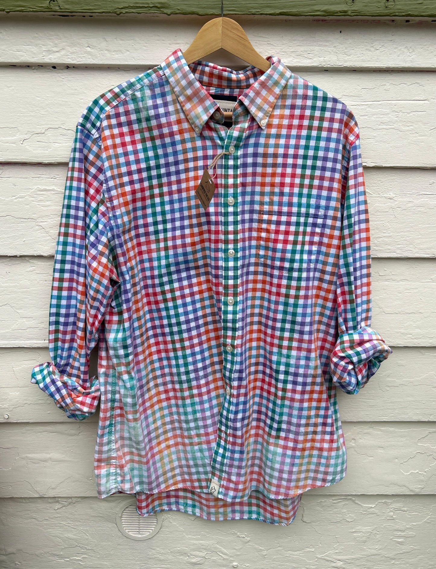 Scoop There It Is Coastal Button-Down Size L