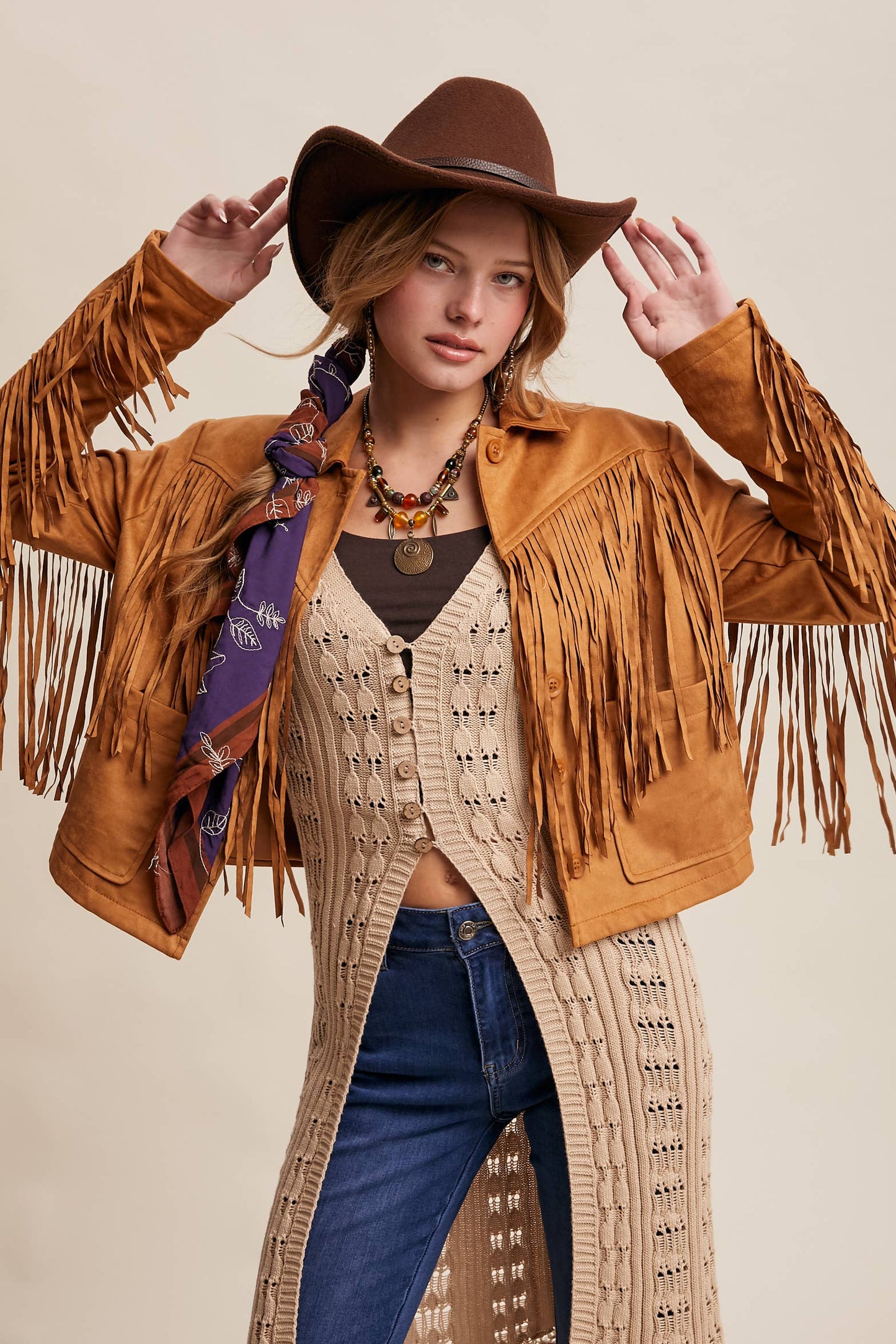 Fringe Suede Jacket LJ0264