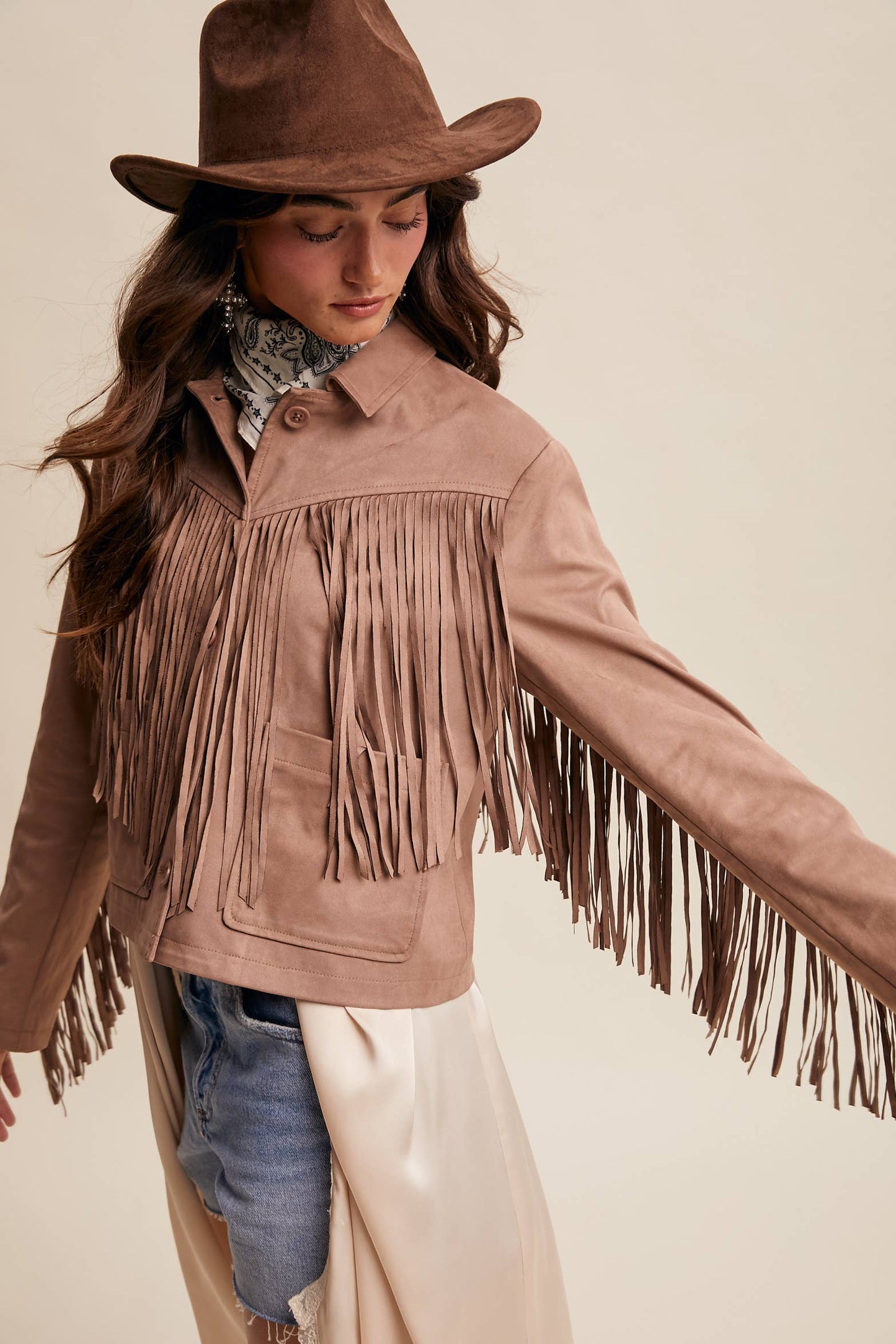 Fringe Suede Jacket LJ0264