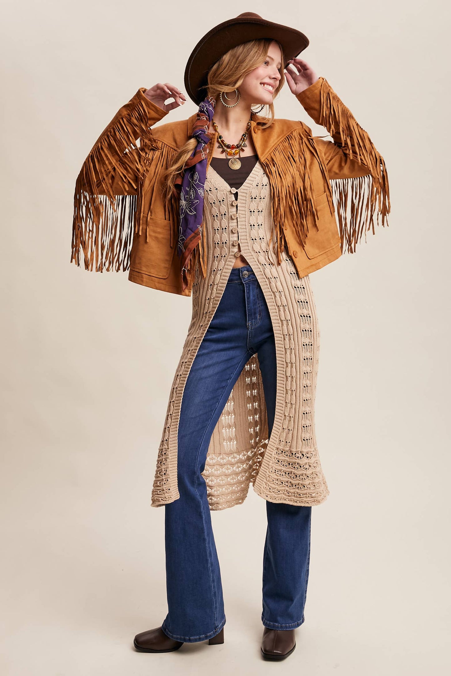 Fringe Suede Jacket LJ0264