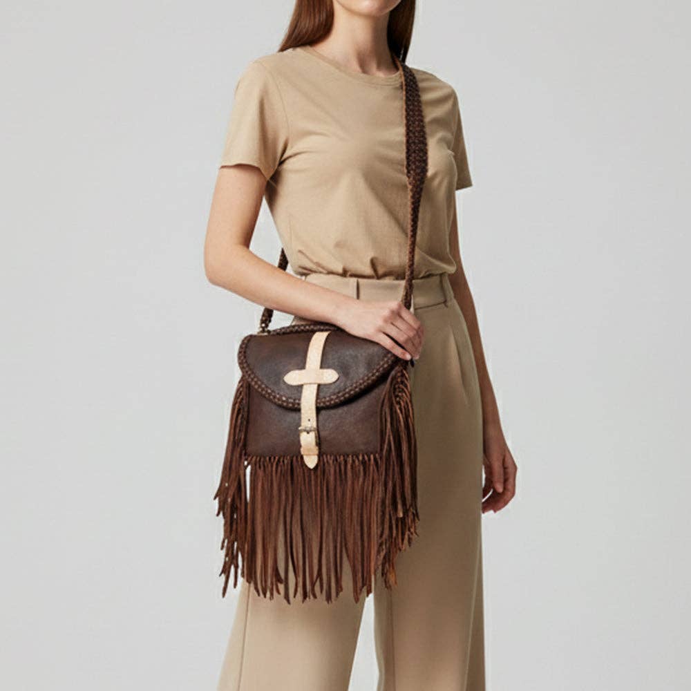 LC-ADBGM314B Crossbody Genuine Western Leather Women Bag