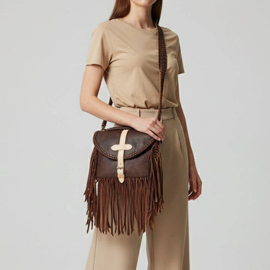LC-ADBGM314B Crossbody Genuine Western Leather Women Bag