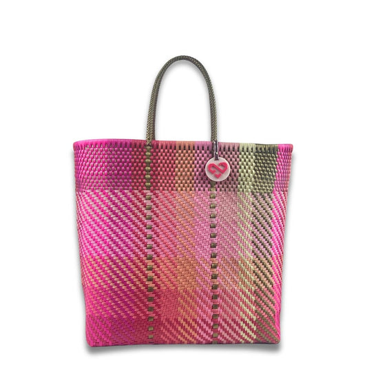 Handwoven Recycled Plastic Tote Bag - Donna - XL