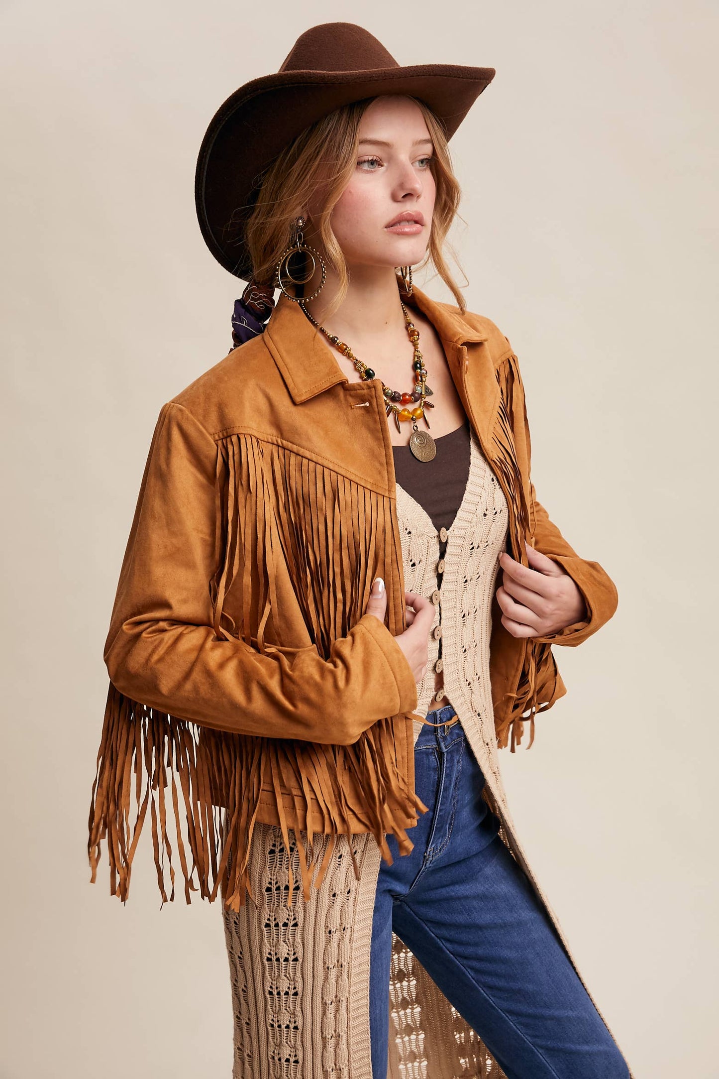 Fringe Suede Jacket LJ0264