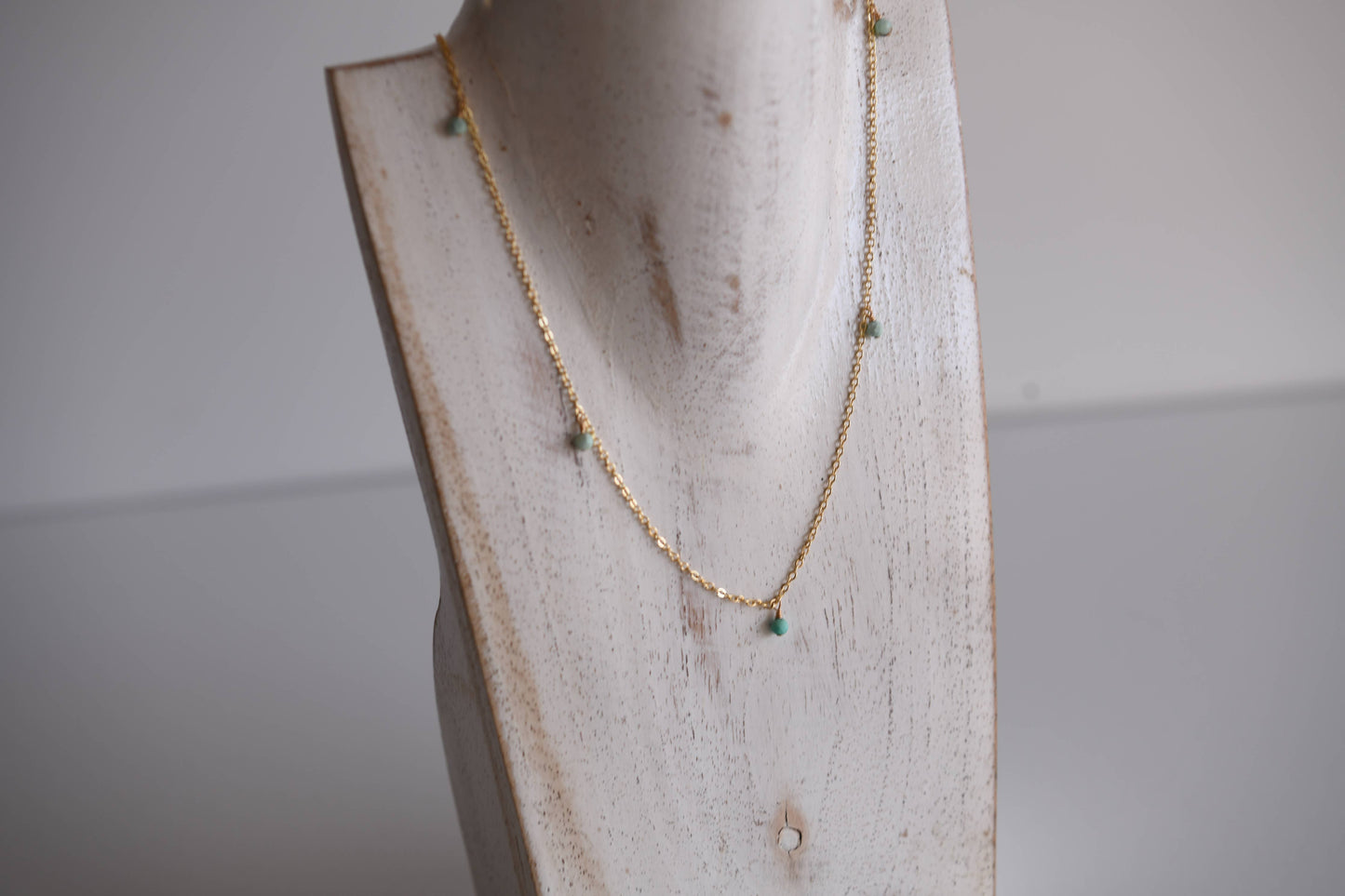 Whimsical Boho Gold Necklaces with Natural Stone Accents