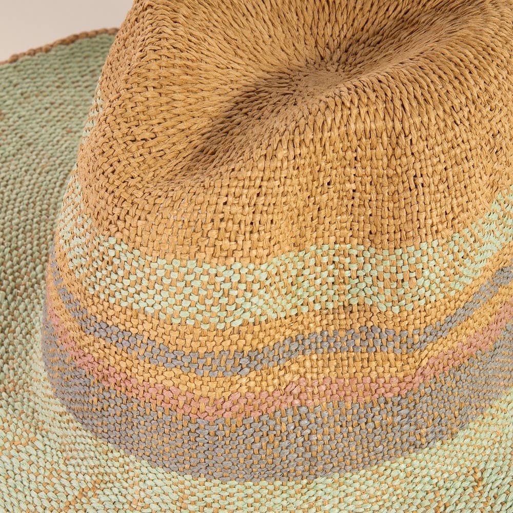 Spring Hue Sun Raffia Hat