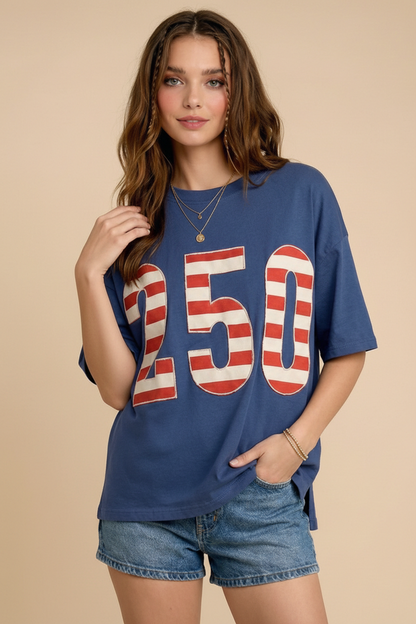 USA 250th Anniversary Commemorative Oversized Tee
