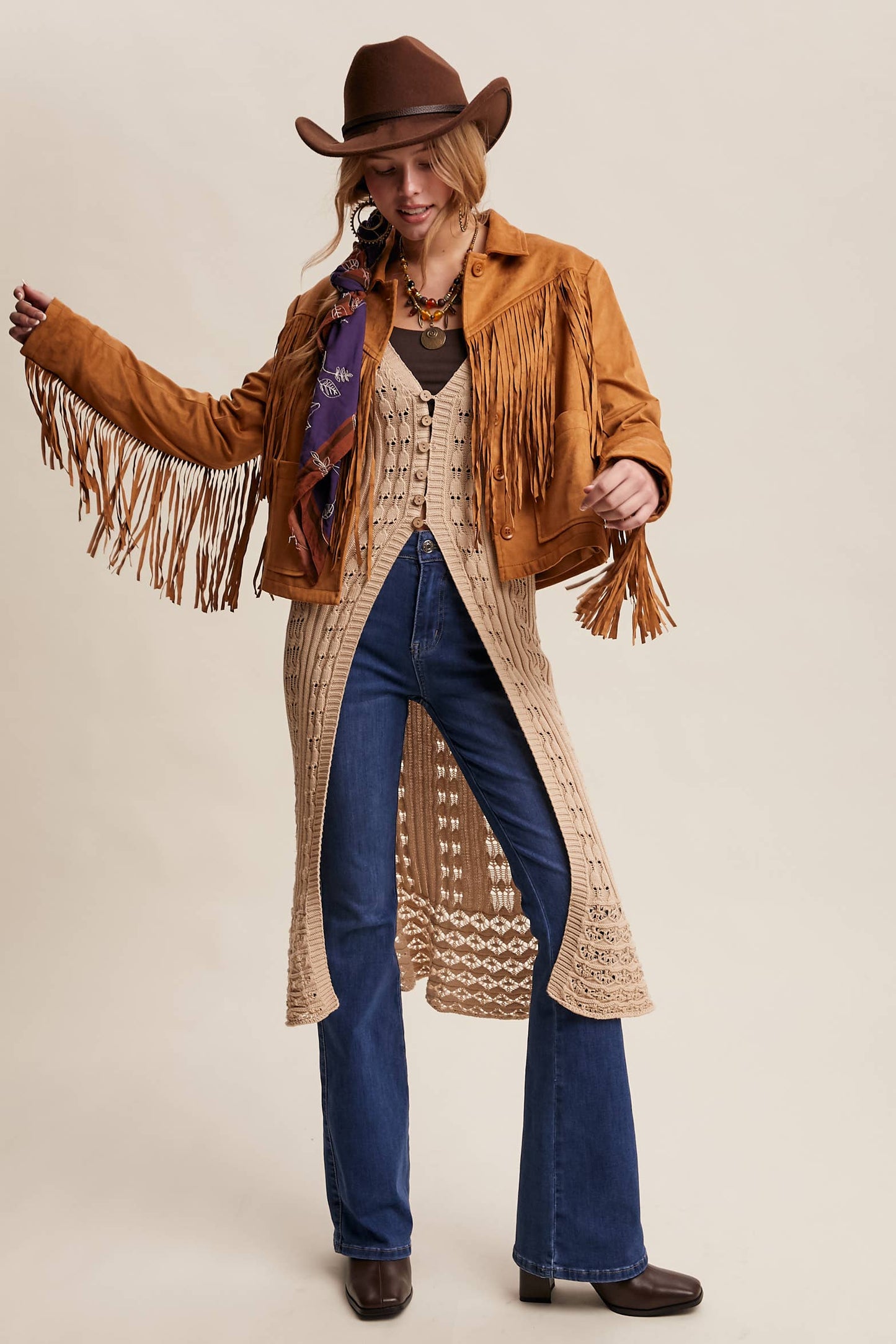 Fringe Suede Jacket LJ0264