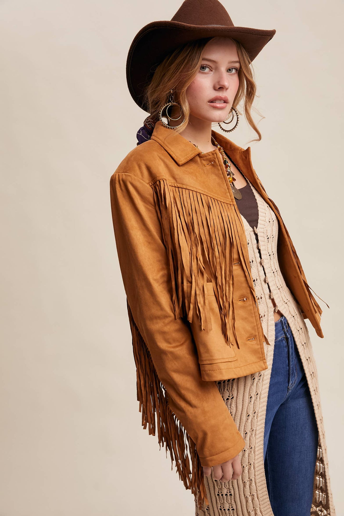Fringe Suede Jacket LJ0264