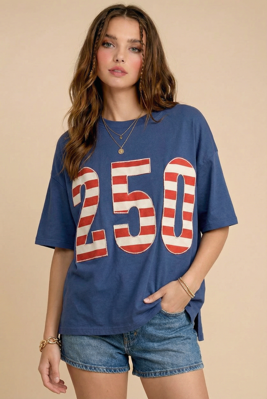 USA 250th Anniversary Commemorative Oversized Tee