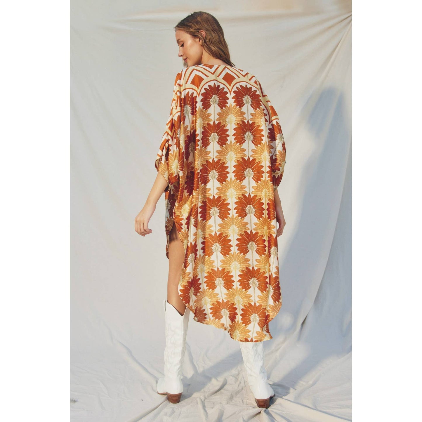 Golden Age High Slits Kimono Duster