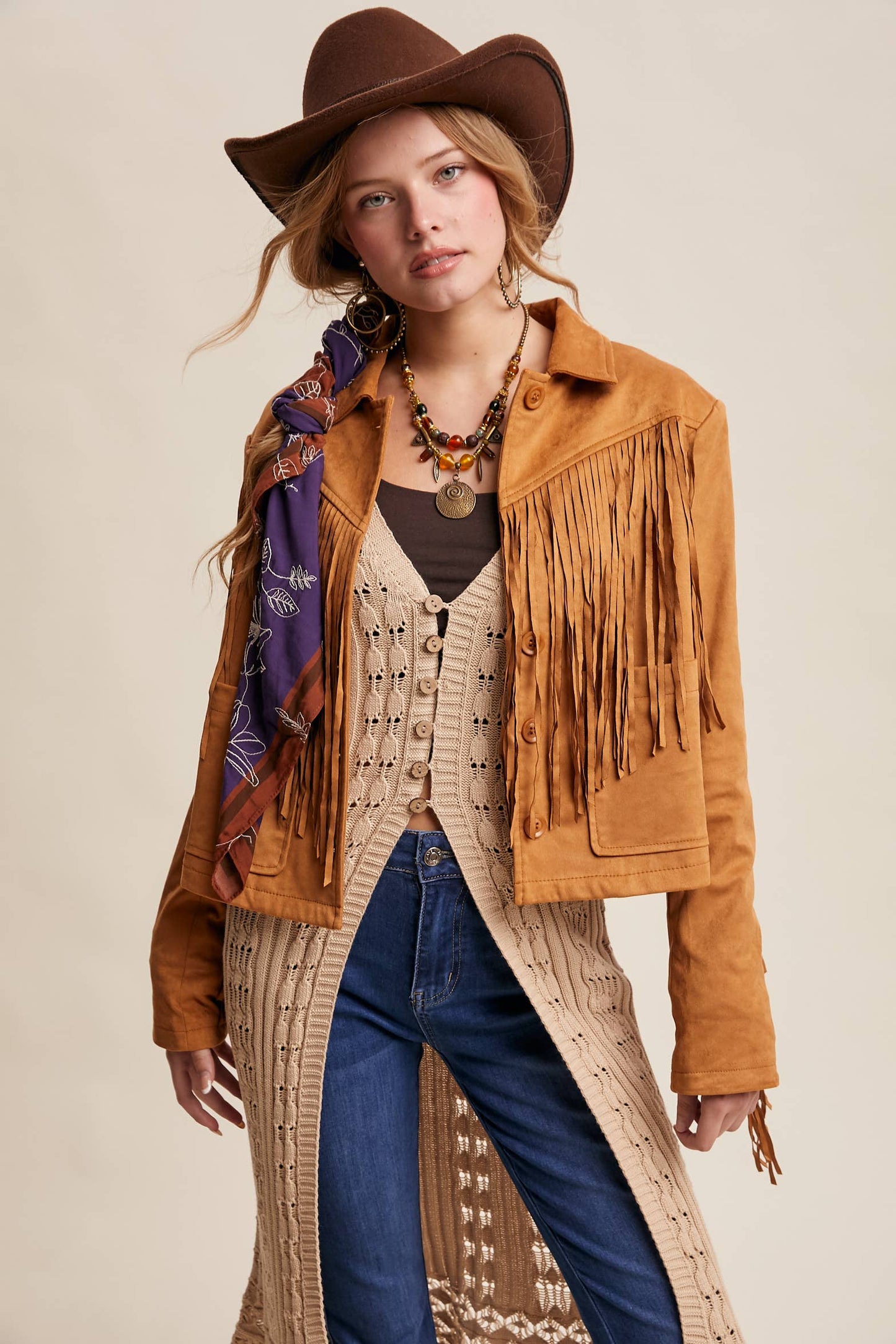 Fringe Suede Jacket LJ0264