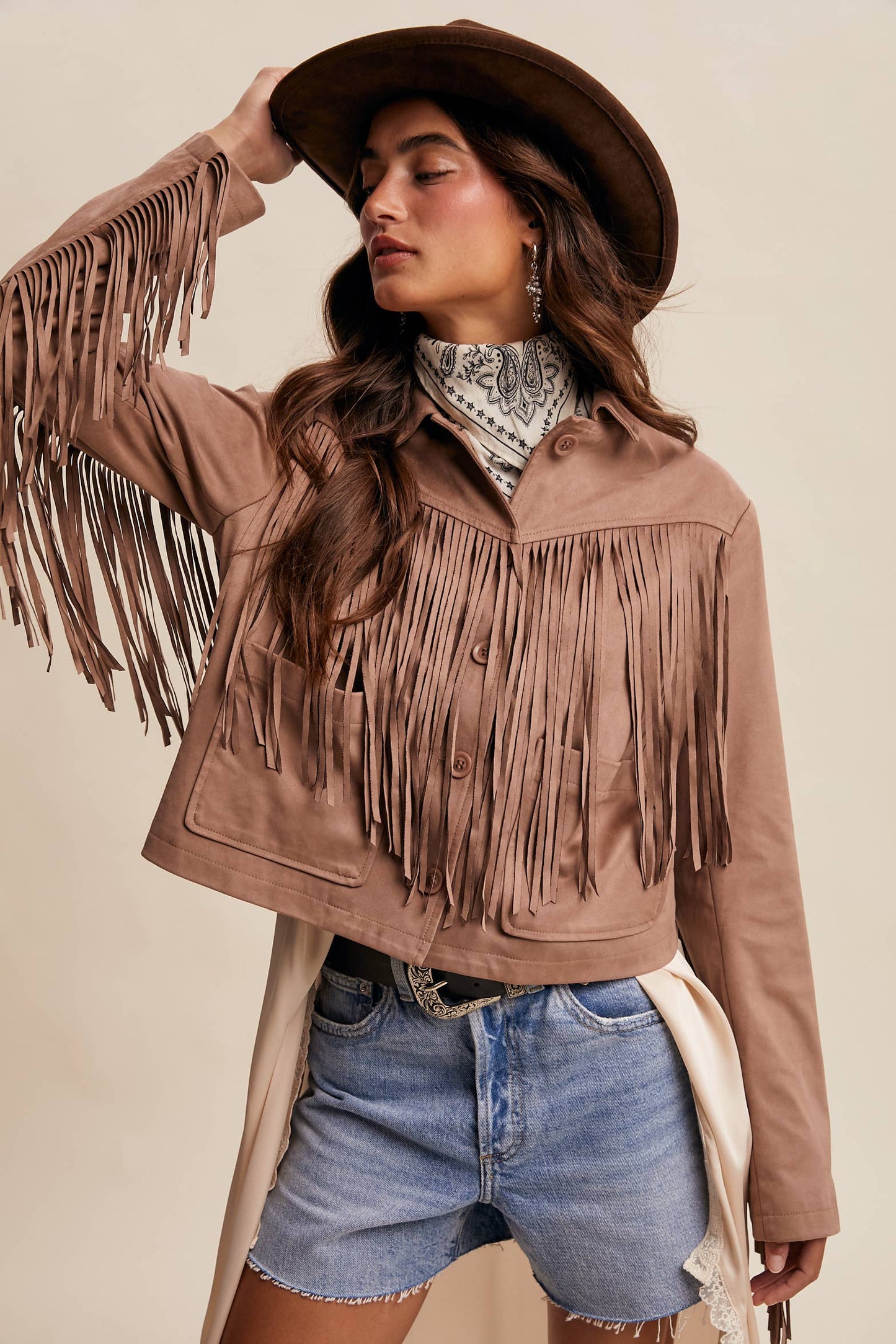 Fringe Suede Jacket LJ0264