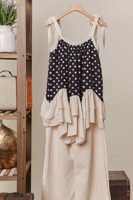 Polka Dot  Layered Tunic