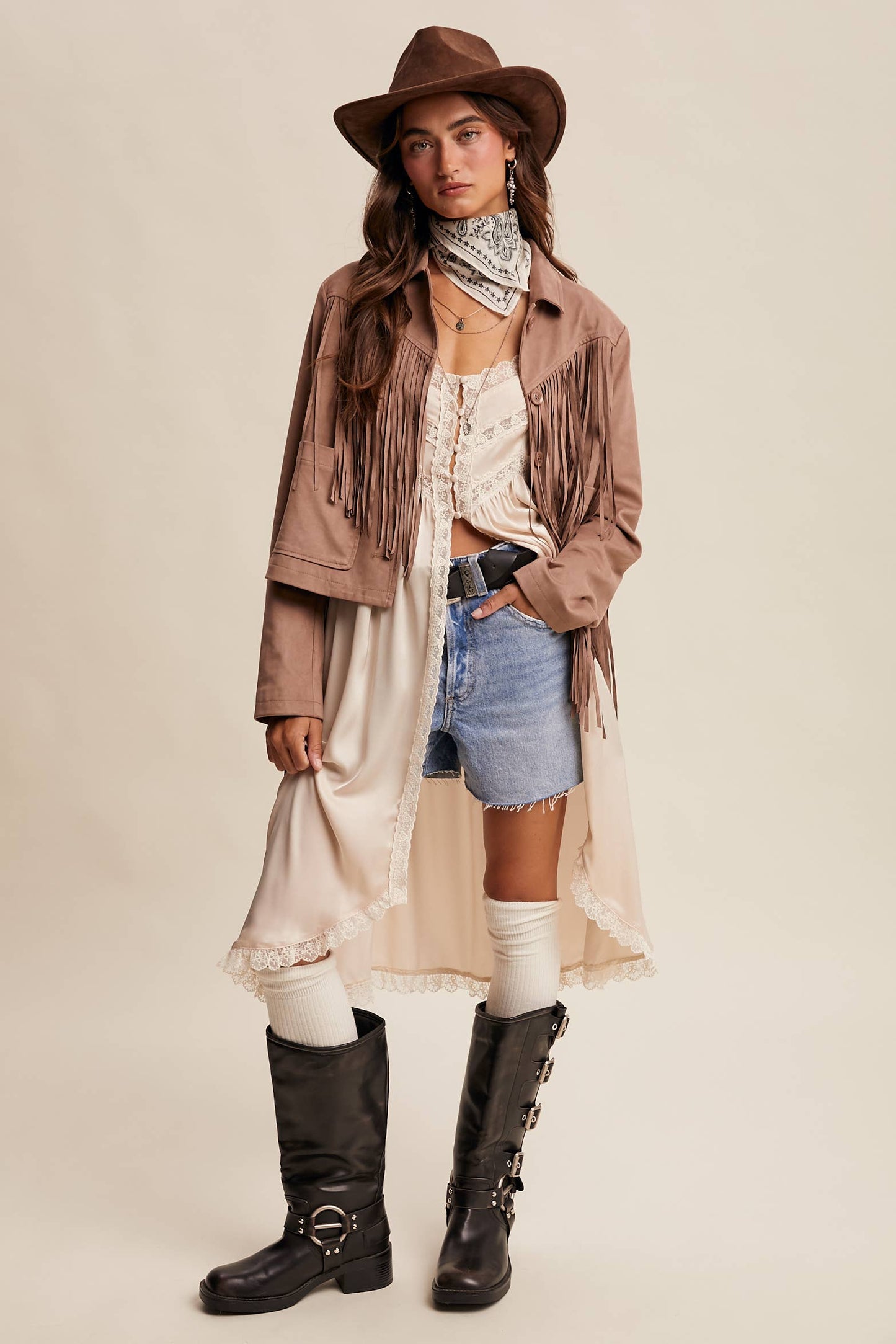 Fringe Suede Jacket LJ0264