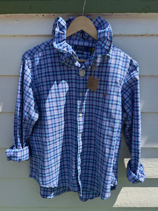 Indigo Lauren Heritage Button-Down | Size M