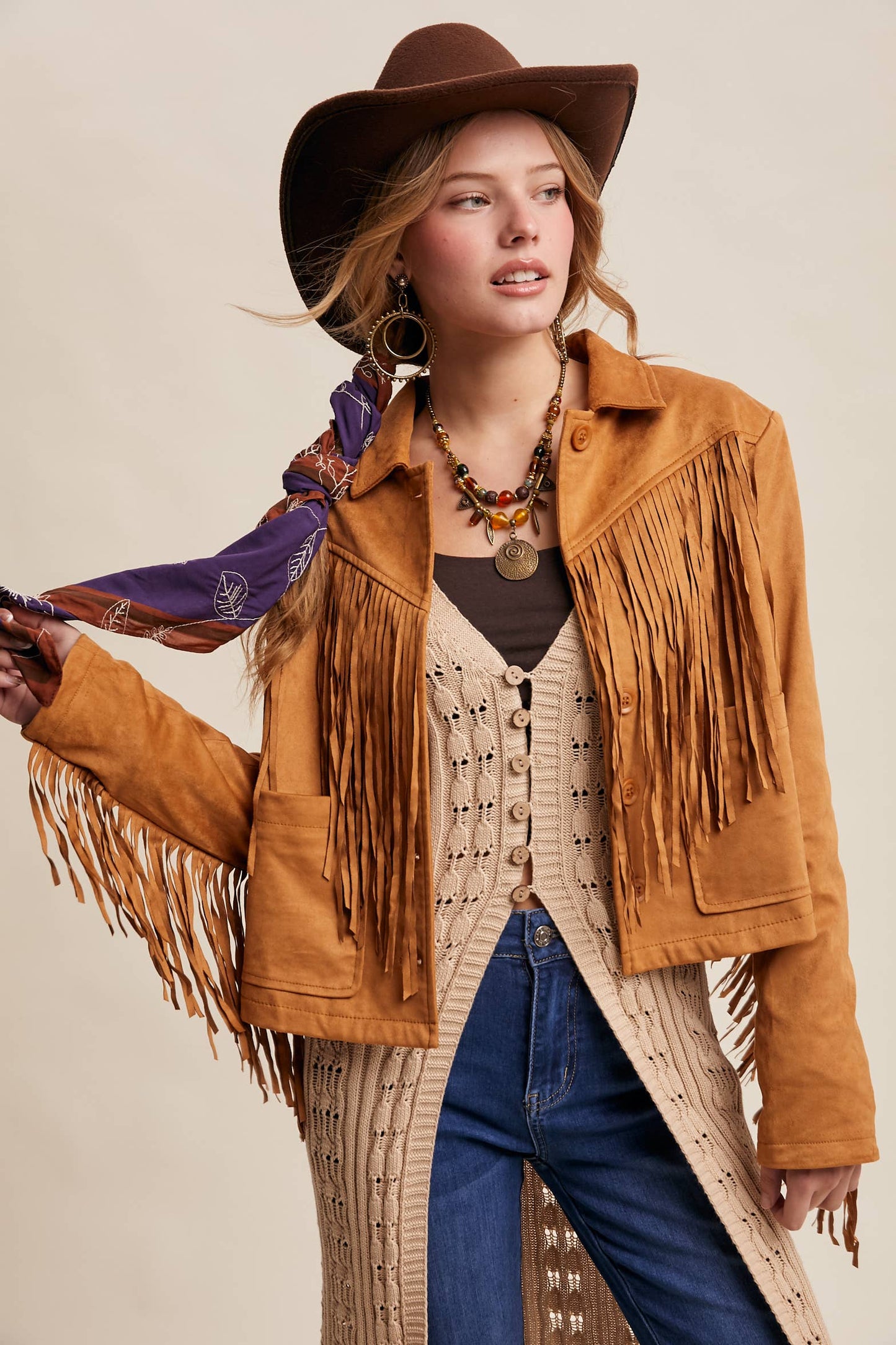 Fringe Suede Jacket LJ0264