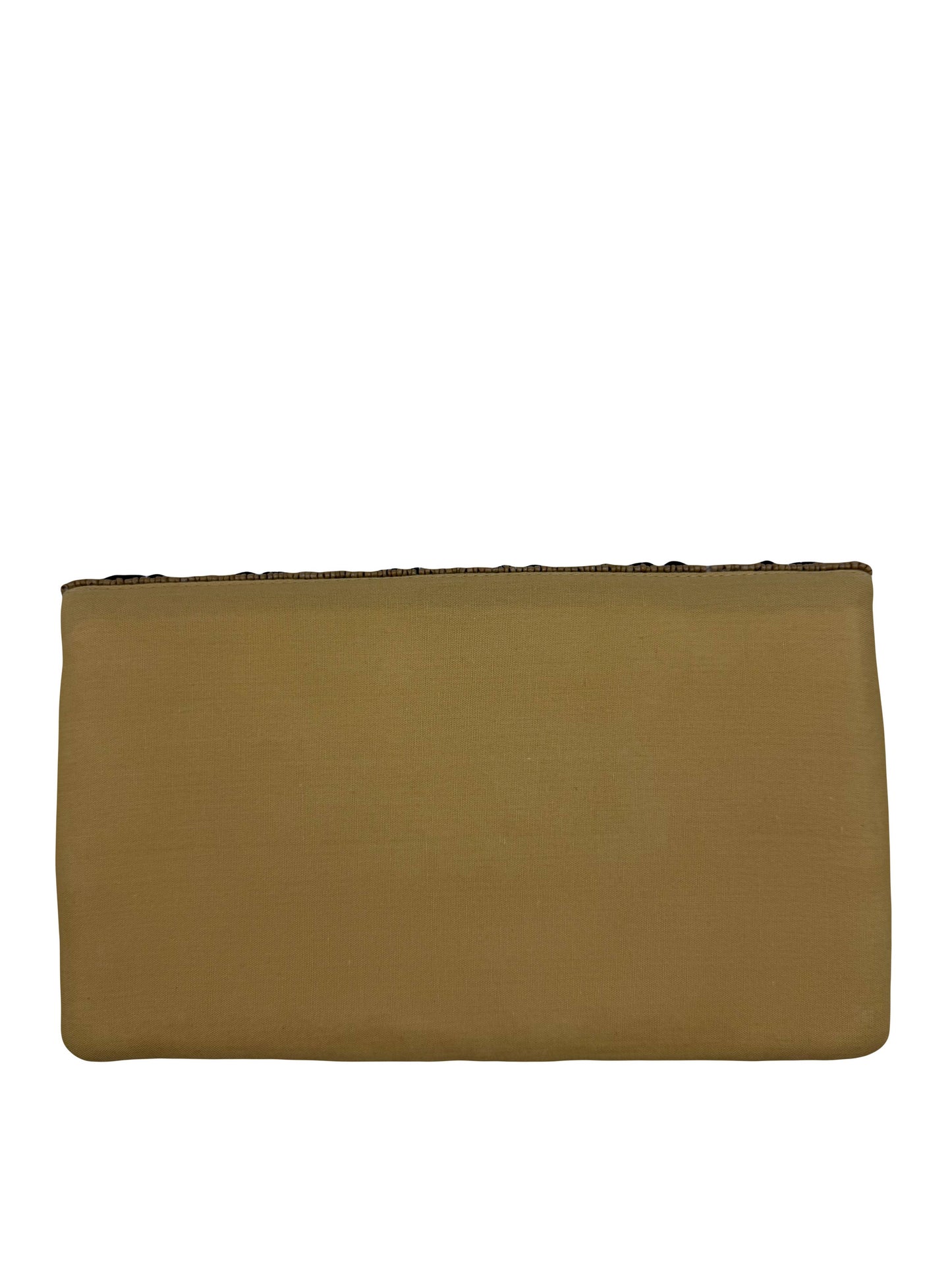 Mocha Beaded Clutch