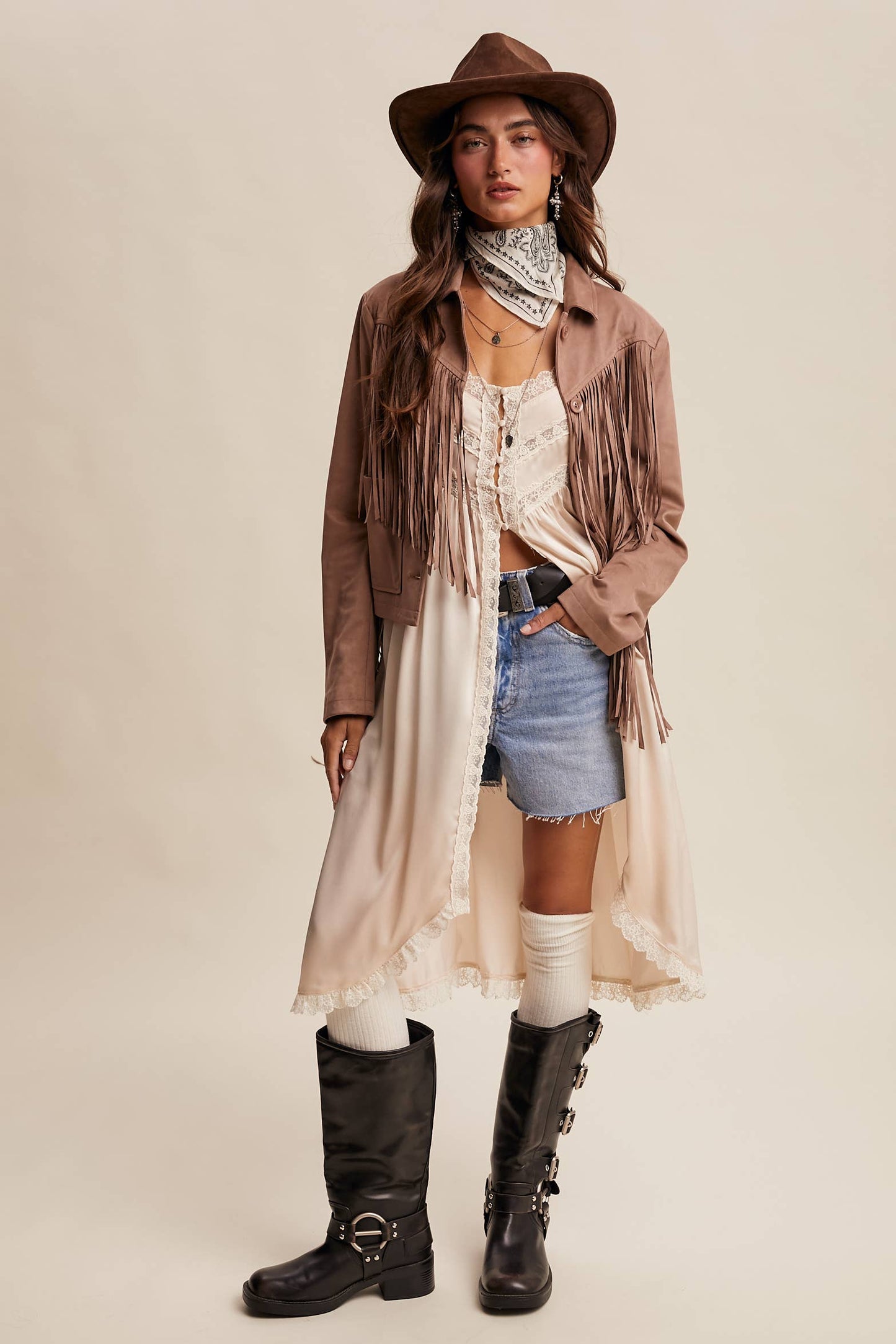 Fringe Suede Jacket LJ0264