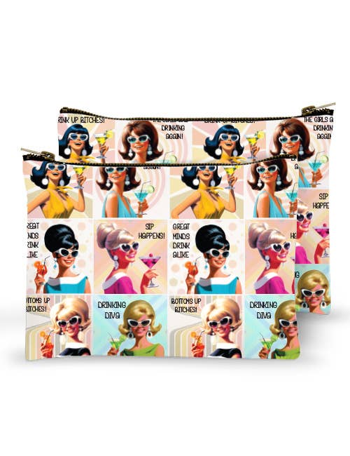 Zippered Bag - Retro Friendship