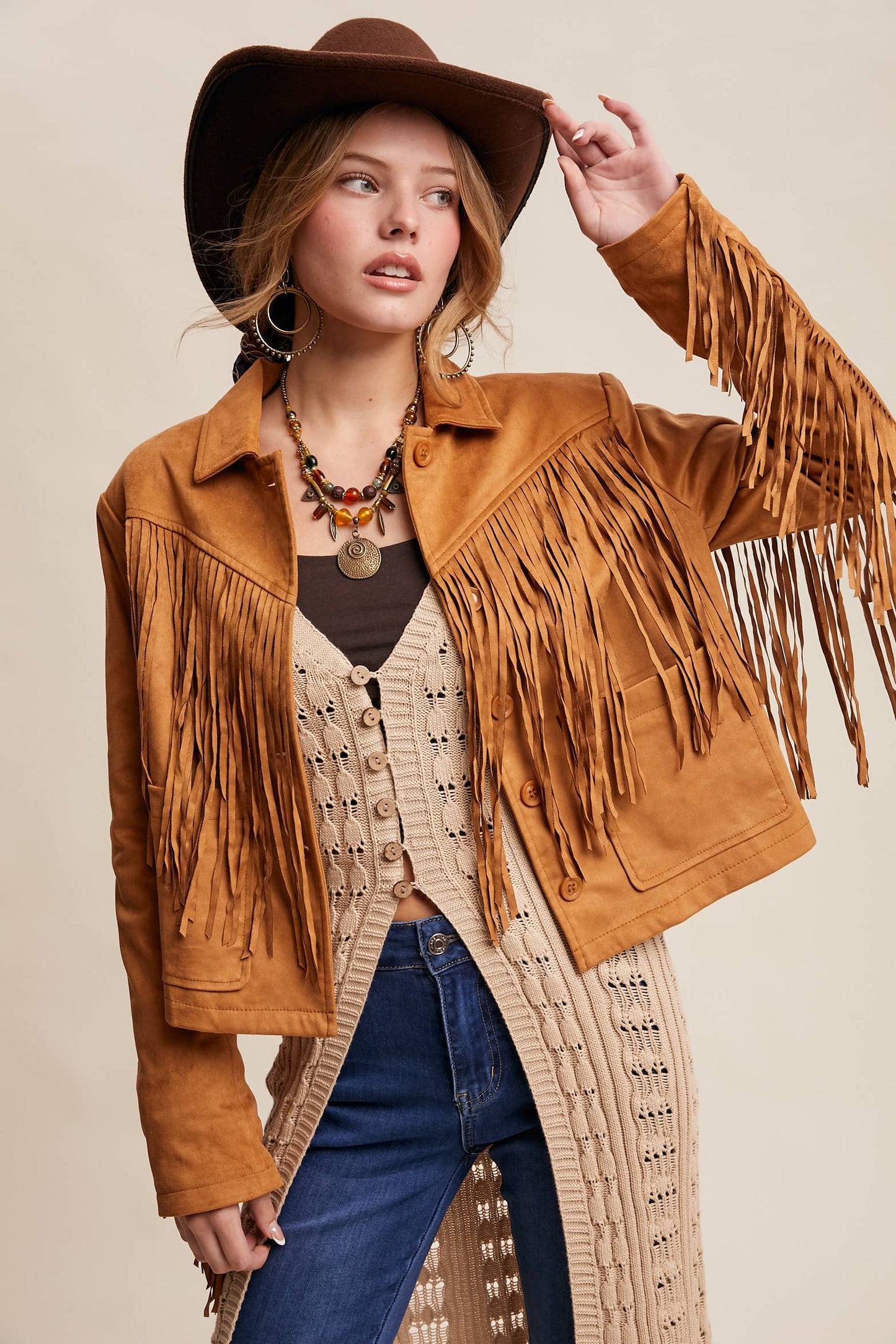 Fringe Suede Jacket LJ0264