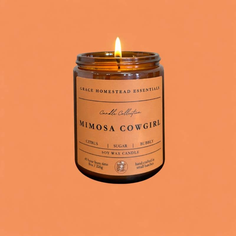 Mimosa Cowgirl Soy Candle - 8 oz