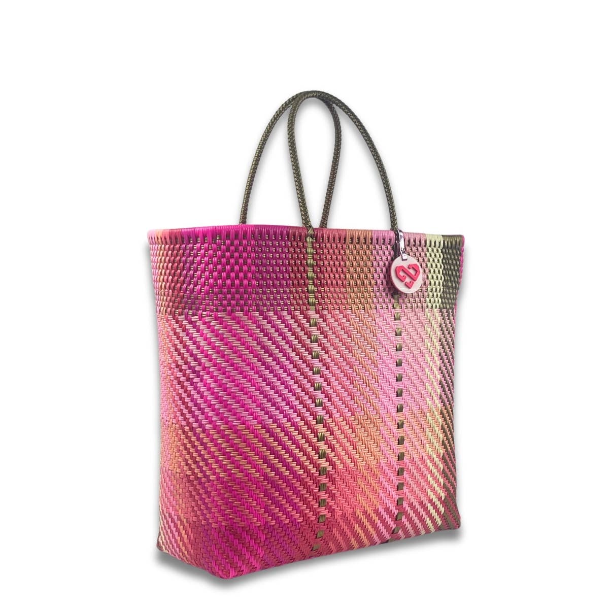 Handwoven Recycled Plastic Tote Bag - Donna - XL