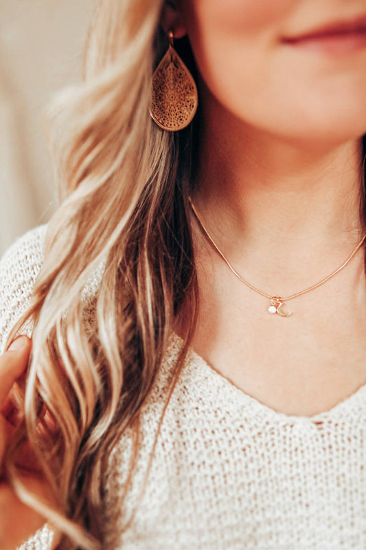 Hepburn Pearl Pendant with Cross Necklace