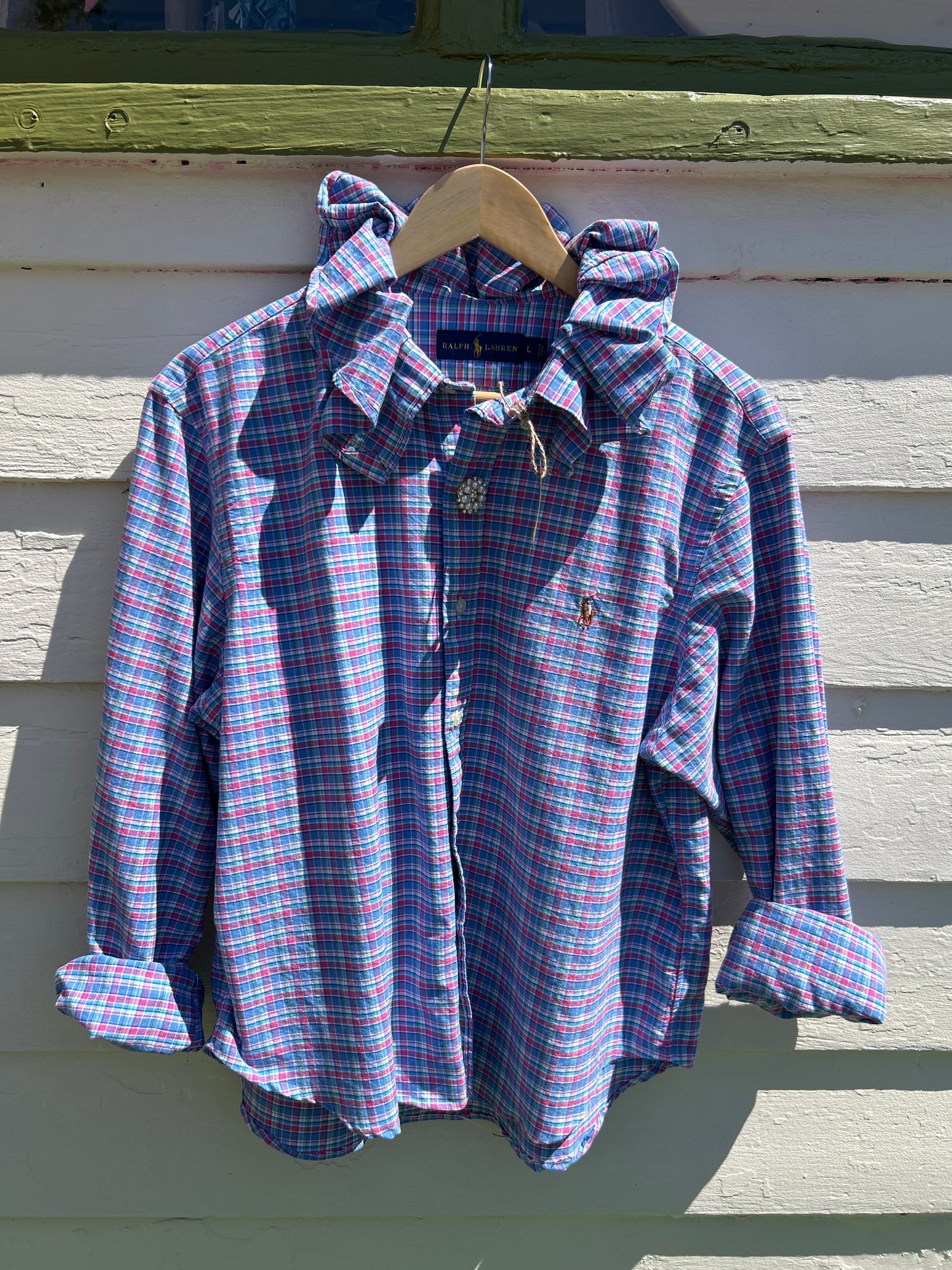 Berry Plaid Lauren Heritage Button-Down | Size L