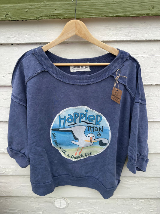 Happy Seagull Coastal Sweatshirt