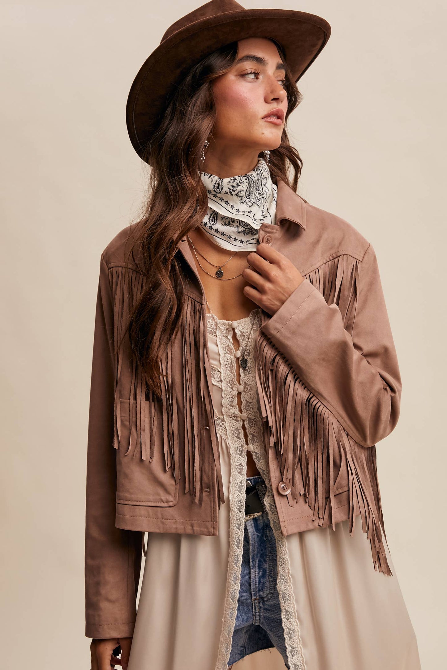 Fringe Suede Jacket LJ0264