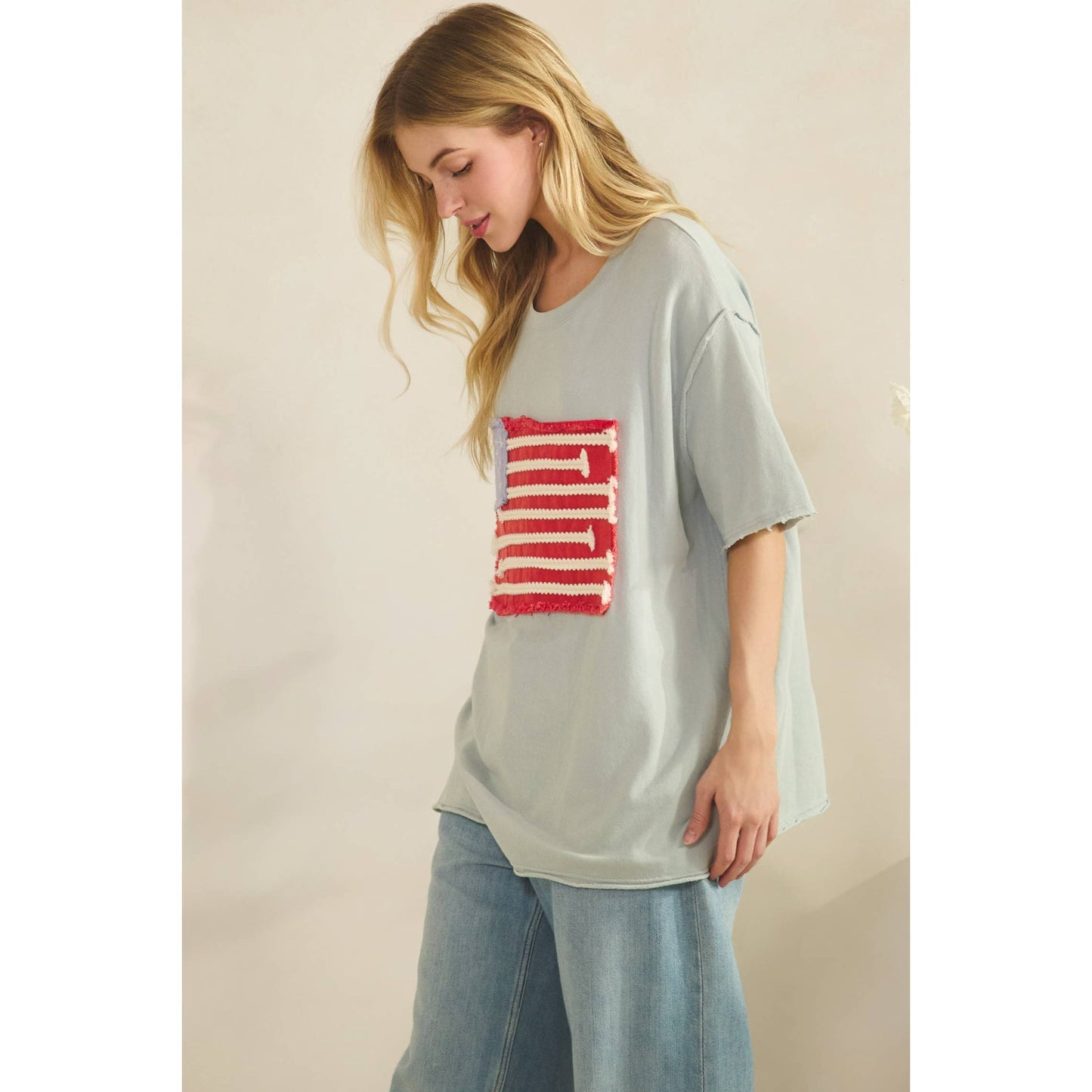 AMERICAN FLAG MINERAL WASH TOP