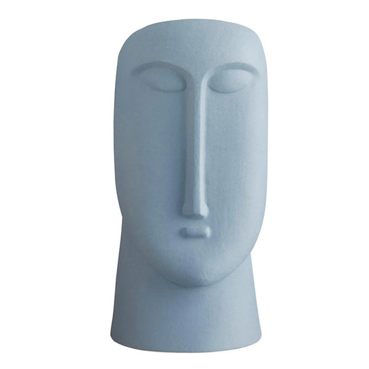 Blue Ceramic Head Pot