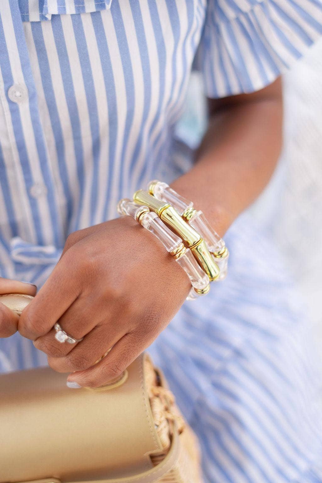 Logan - Bamboo Acrylic Bracelet - WS