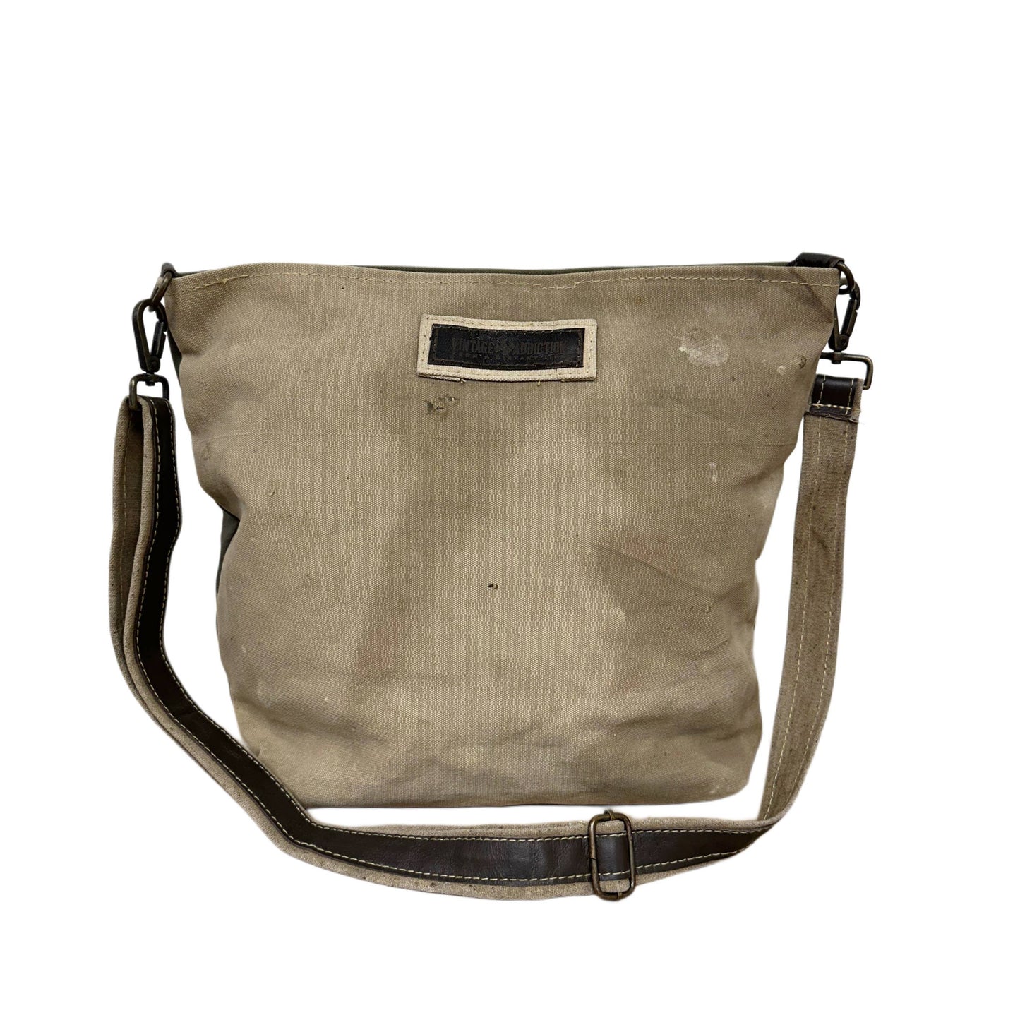 Recycled Military Tent Crossbody (No Print)