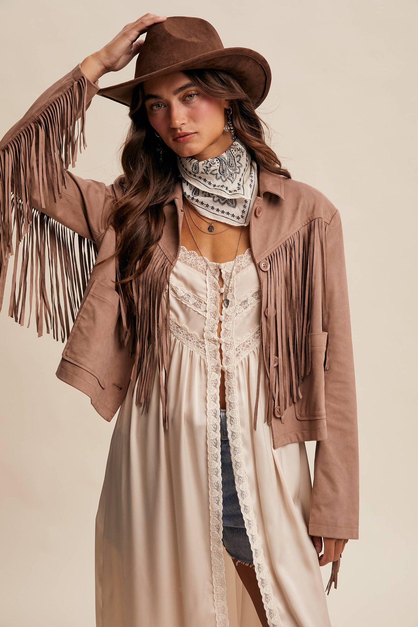 Fringe Suede Jacket LJ0264