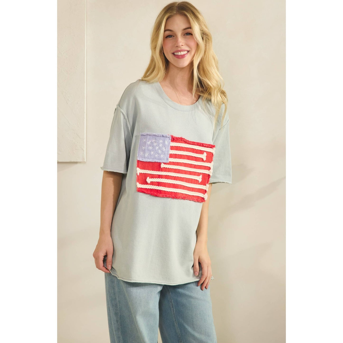 AMERICAN FLAG MINERAL WASH TOP