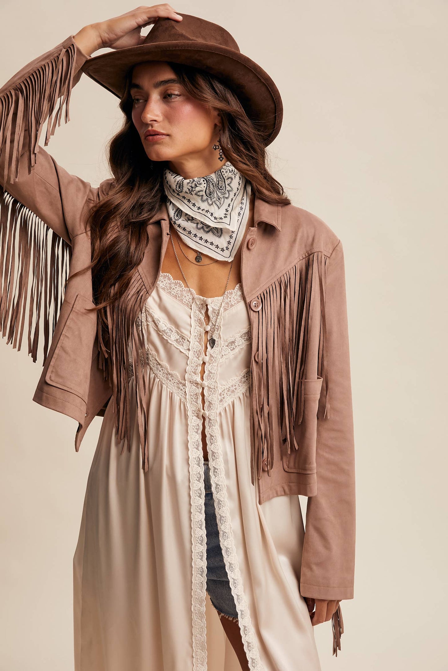 Fringe Suede Jacket LJ0264