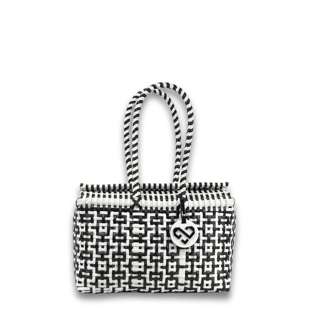 Handwoven Recycled Plastic Basket Bag - Gelato WB Medium